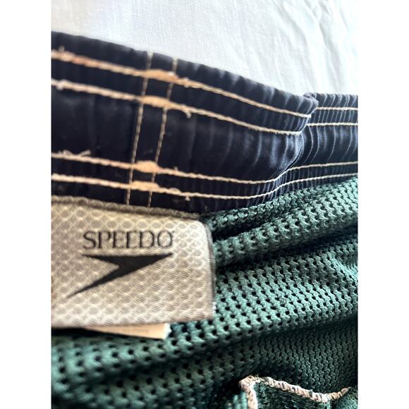 Vintage Speedo Men's Swim Trunks with Mesh Liner, Size M, 9" Inseam, 40" Waist - Picture 7 of 8